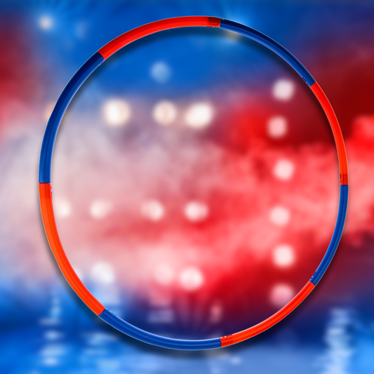 Flying Superkids hulahopringe til børn. i rød og blå